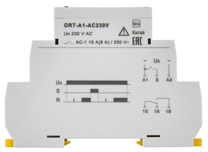 Реле задержки включения ORT. 1 конт. 230 В AС  | ORT-A1-AC230V | IEK — миниатюра 3
