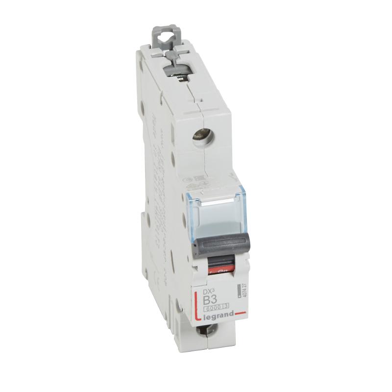 Выключатель автоматический  однополюсный DX3 6000 3А B 10кА | 407427 | Legrand — Legrand