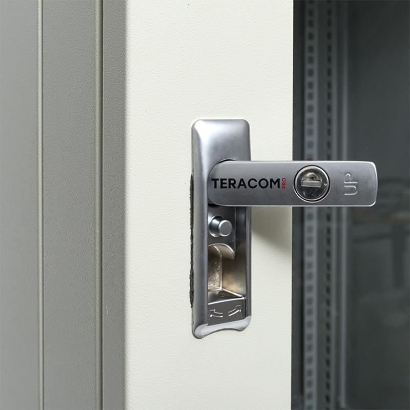 Шкаф настенный 19" TERACOM PRO 15U 600х600 мм дверь стеклянная с замком-ручкой серый|TRP-WLL-1566-40G|EKF — миниатюра 47