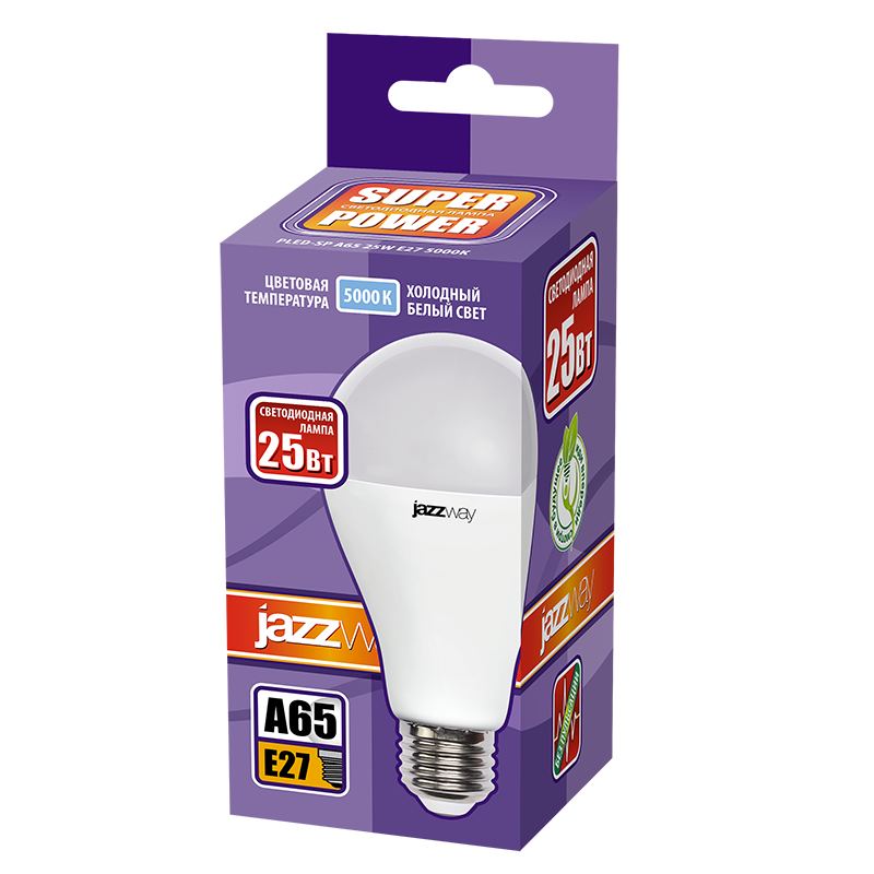 Лампа светодиодная PLED- SP A65 25w E27 5000K 230/50 | .5018082A | Jazzway — миниатюра 2