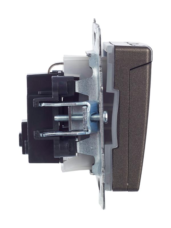 BRITE Розетка с заземлением со шторками с кр. 16А IP44 РСбш10-3-44-БрТБ темная бронза | BR-R16-16-44-K45 | IEK — миниатюра 15