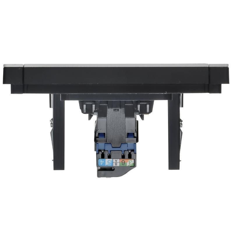 FORTE&PIANO Розетка комп. RJ45 кат.6 FP731M металл никель  | FP-K10-2-M-K50 | IEK — миниатюра 5