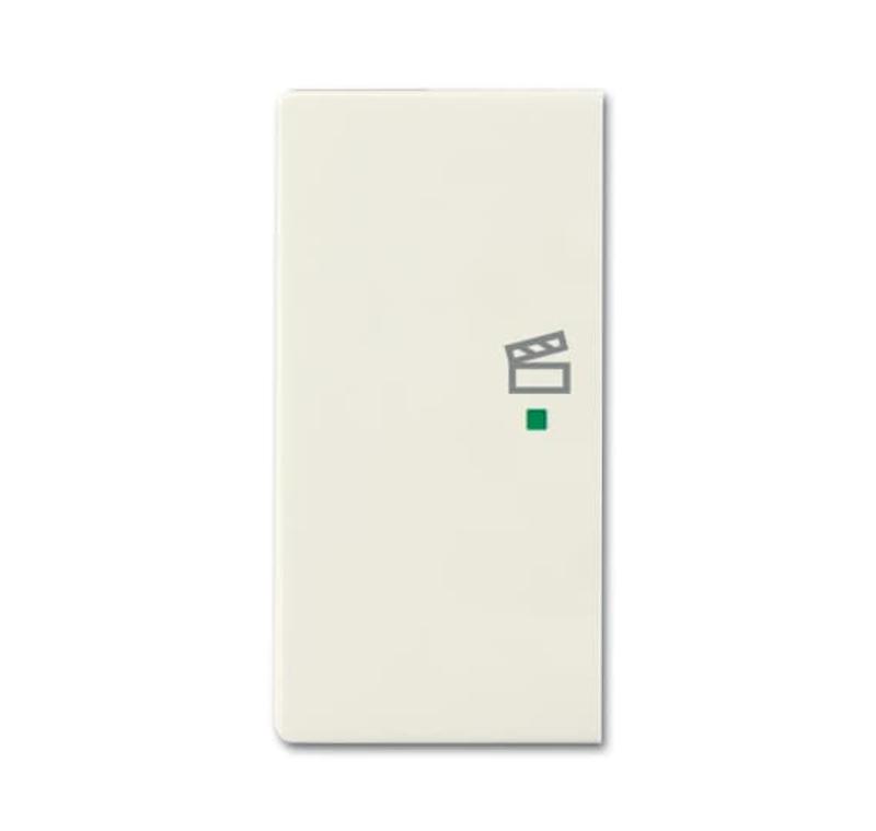 Клавиша двойная левая free@home, сцена, future, цвет chalet-белый|6220-0-0592| ABB — ABB