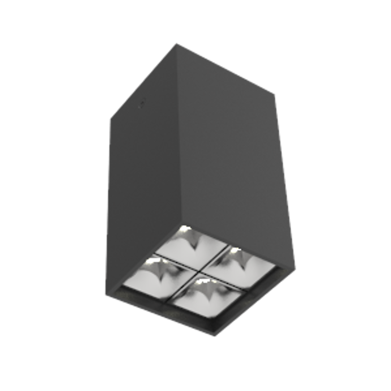 Светодиодный светильник DL-Box Reflect Multi 2x2 накладной 10 Вт 3000 К 80х80х150 мм RAL9005 черный муар | V1-R0-90254-20L36-2001030 | VARTON — VARTON