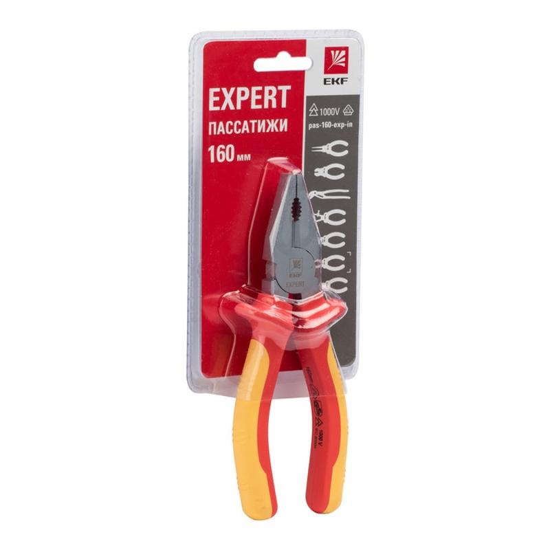 Пассатижи Expert 160 мм 1000В EKF PROxima  |  pas-160-exp-in |  EKF  — миниатюра 3