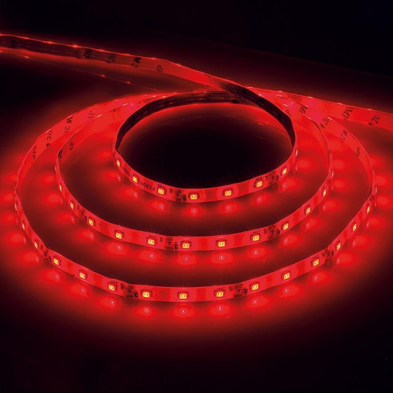 Лента светодиодная LS603/ 60SMD(2835)/m 4.8Вт/м 12V 5000*8*1.22мм красный | 27672 | FERON — фото 1 | Sento