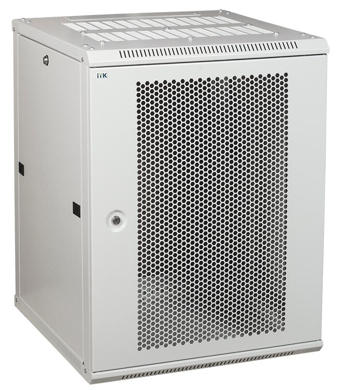 Шкаф LINEA W 6U 600x450 мм дверь перфорированная, RAL7035 | LWR3-06U64-PF | ITK — миниатюра 2