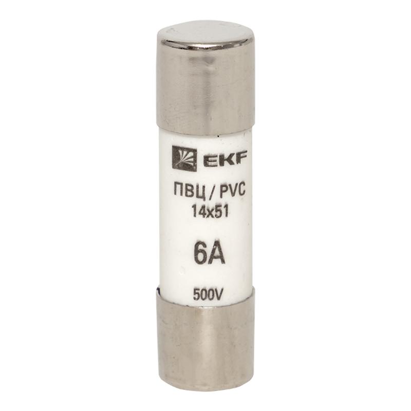 Плавкая вставка цилиндрическая ПВЦ (14х51) 6А | pvc-14x51-6 | EKF — миниатюра 2
