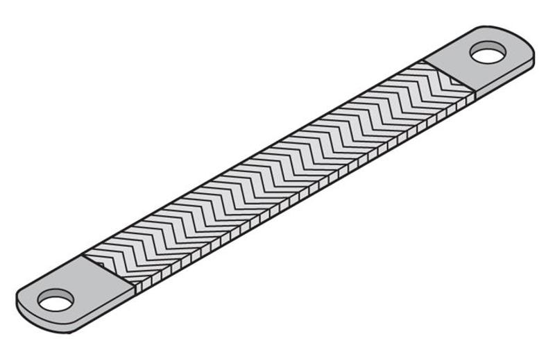 Шина заземления, гибкая 16d7-17x300(ШхД) (5шт) | AA6850 | ABB — ABB