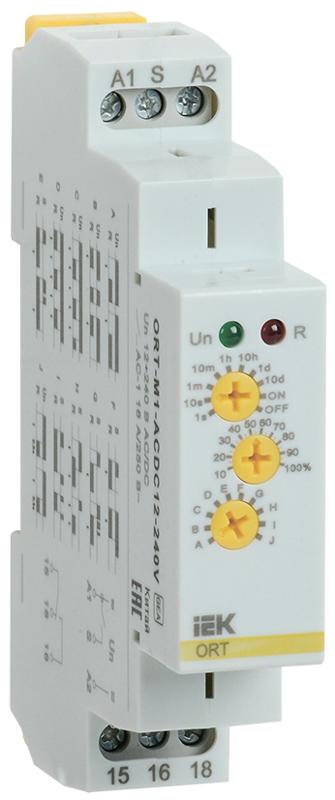 Реле времени ORT многофункциональное 1 конт. 12-240 В AC/DC  | ORT-M1-ACDC12-240V | IEK — IEK (ИЭК)
