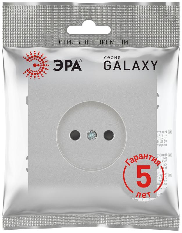 Розетка Galaxy 15-2106-03 без заземления 2P 16А-250В IP20 алюминий | Б0071691 | ЭРА — миниатюра 2