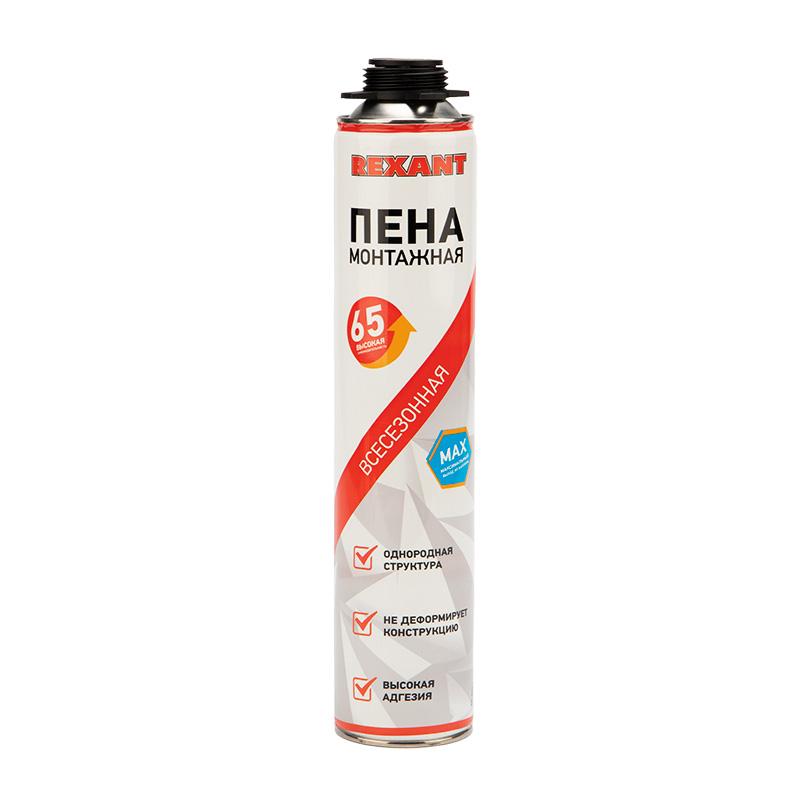 Пена монтажная всесезонная для пистолета 65 л max | 89-0901 | REXANT — REXANT