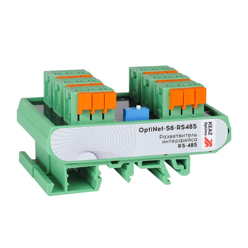Разветвитель интерфейса RS-485 (Гидра-6) OptiNet S6-RS485 | 359485 | КЭАЗ — КЭАЗ (Курский электроаппаратный завод)