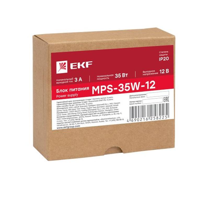 Блок питания 12В MPS-35W-12 Proxima | mps-35w-12 | EKF — миниатюра 10
