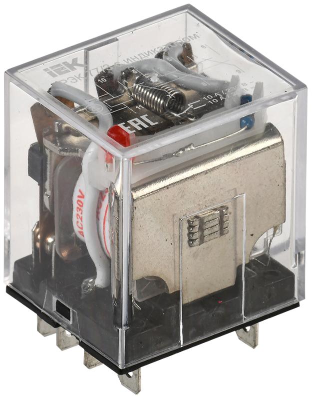 Реле РЭК77/3(LY3) с индикацией 10А 230В АC  | RRP10-3-10-220A-LED | IEK — IEK (ИЭК)