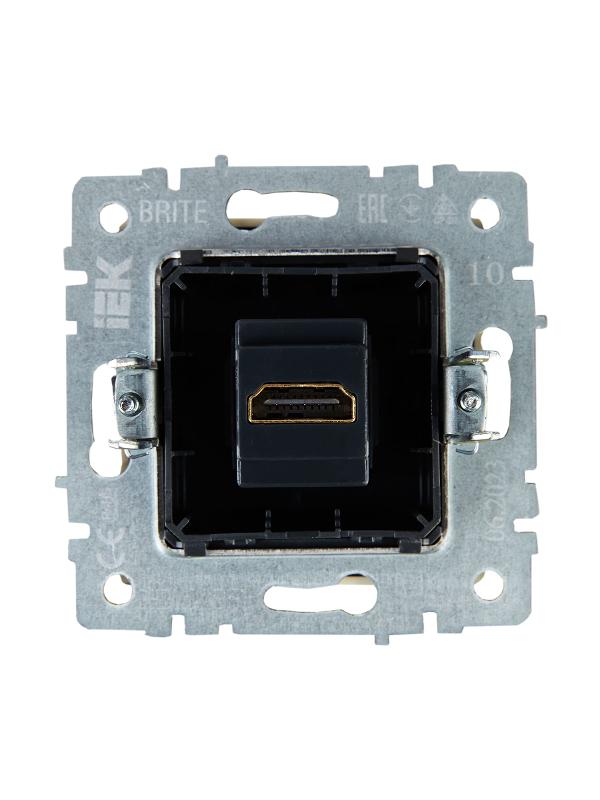 BRITE Розетка HDMI РHDMI-0-БрКр бежевый  | BR-H10-K10 | IEK — миниатюра 4