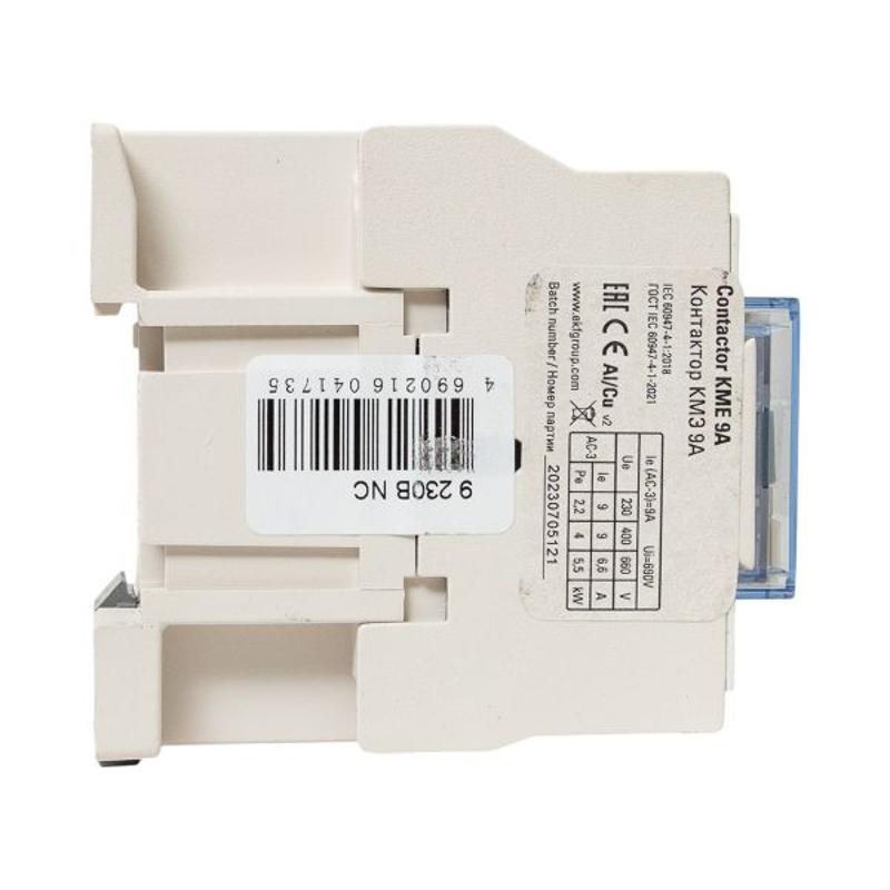 Контактор малогабаритный КМЭ 9А 220В 1NC EKF PROxima | ctr-s-9-220-nc | EKF — миниатюра 22