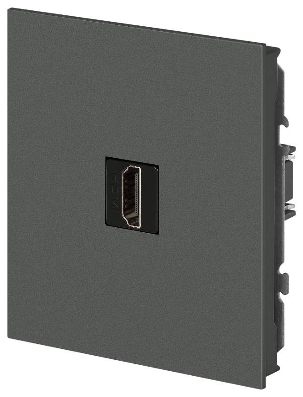 Розетка Arktik 16-3114-06 HDMI графит | Б0070509 | ЭРА — миниатюра 3