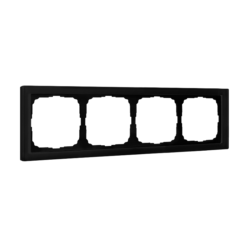 ArtGalery Pure Черный Рамка 4-постовая , МАТОВОЕ органическое стекло | GAL331004 | SE — Systeme Electric
