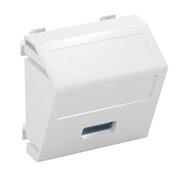 Мультимедийная рамка USB 3.0 A Modul45 (белый) (MTS-U3A S RW1) | 6104886 | OBO Bettermann — миниатюра 2