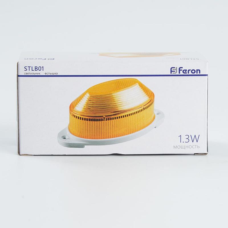 Светильник-вспышка (стробы)  STLB01  IP54 18LED 1,3W желтый | 29898 | FERON — миниатюра 3