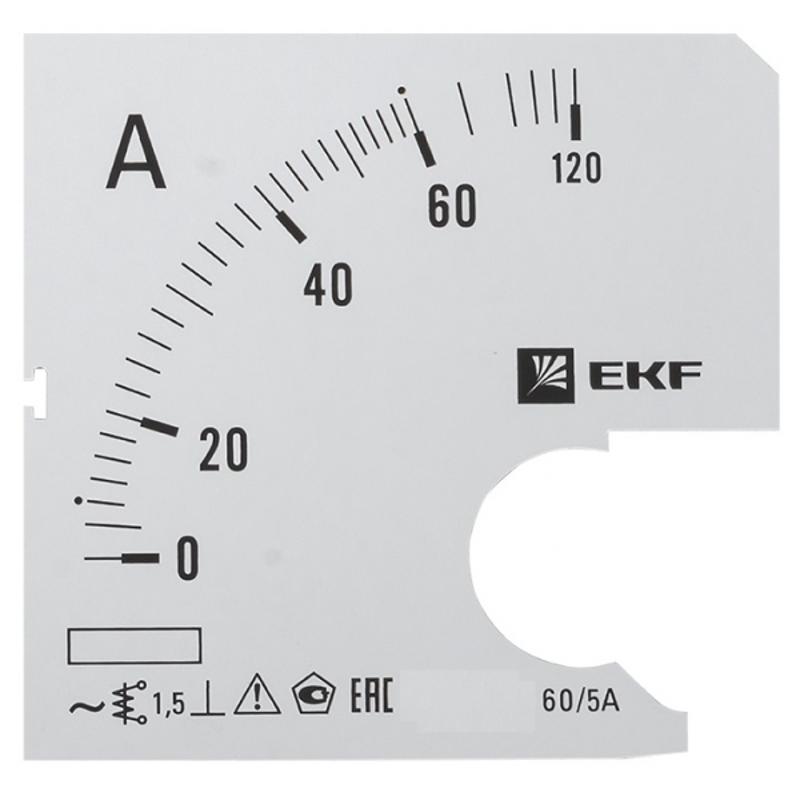 Шкала сменная для A721 60/5А-1,5 PROxima | s-a721-60 | EKF — EKF