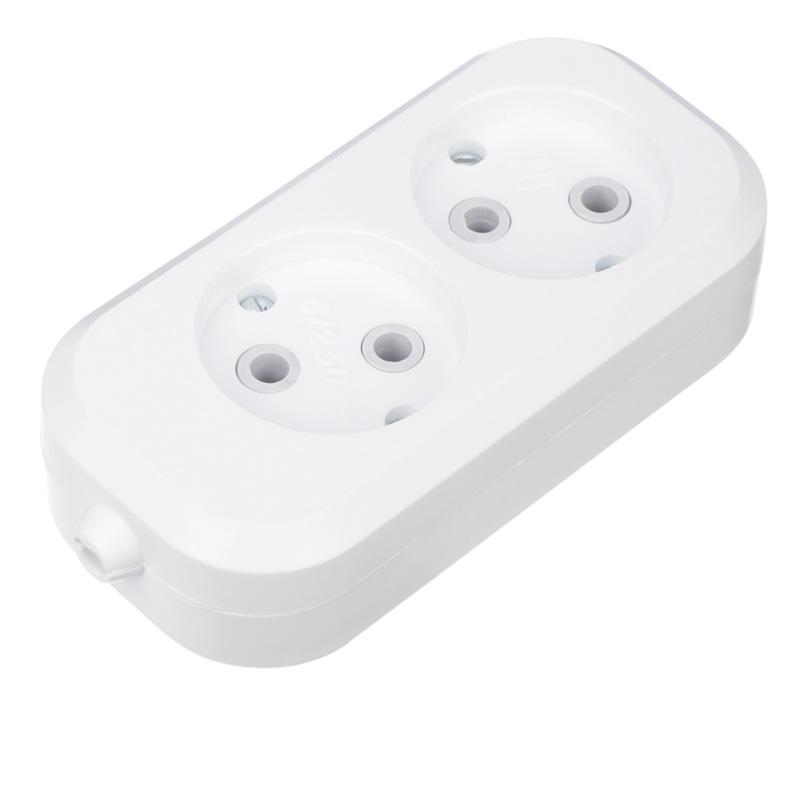 Колодка 2 гнезда без заземления | 11-8701 | REXANT — REXANT