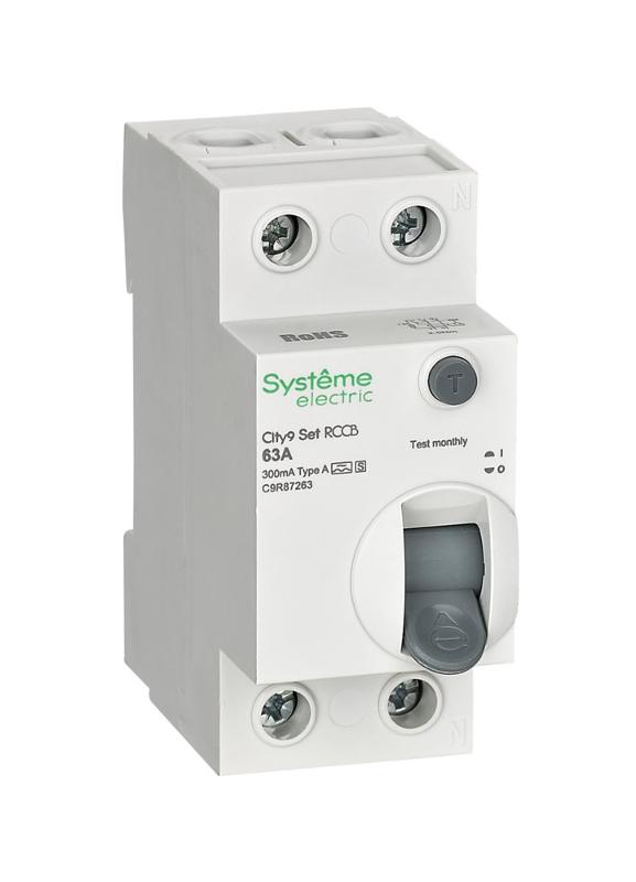 City9 Set ВДТ 63А 2P 300мА A-S 230В | C9R87263 | SE — Systeme Electric