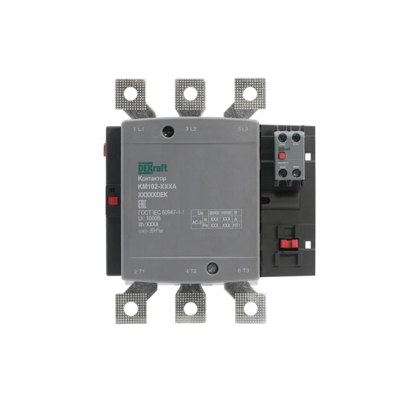 Контактор 225А 110В_АС АС3_ АС4 1НО+1НЗ КМ-102 | 21954DEK | DEKraft — миниатюра 1