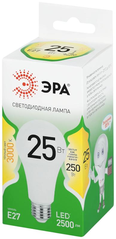Лампа светодиодная  GREEN LINE LED A60-25W-830-E27 GL E27 25 Вт груша теплый свет | Б0067087 | ЭРА — миниатюра 5