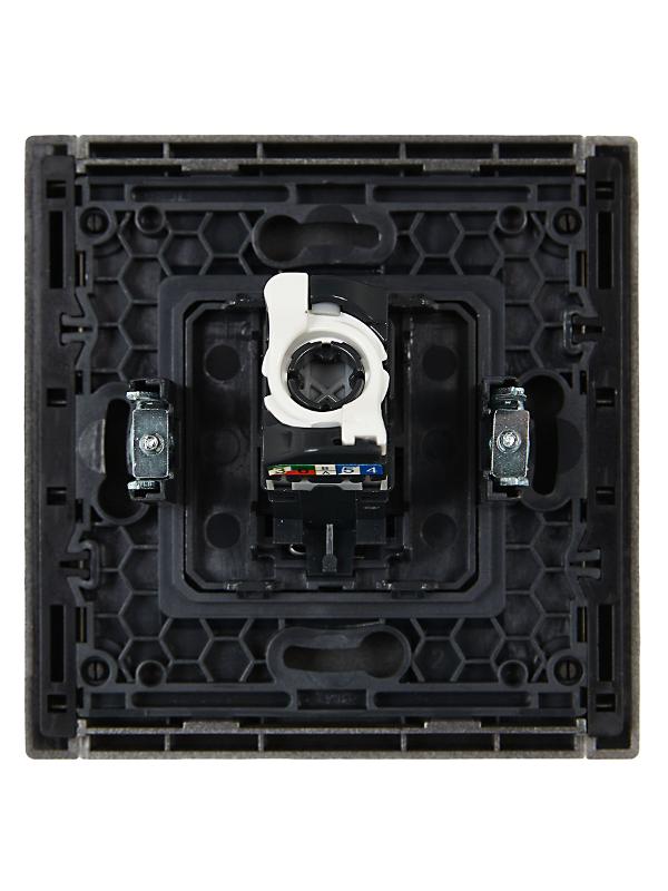 FORTE&PIANO Розетка комп. RJ45 кат.5E FP532 сталь | FP-K10-1-K46 | IEK — миниатюра 3