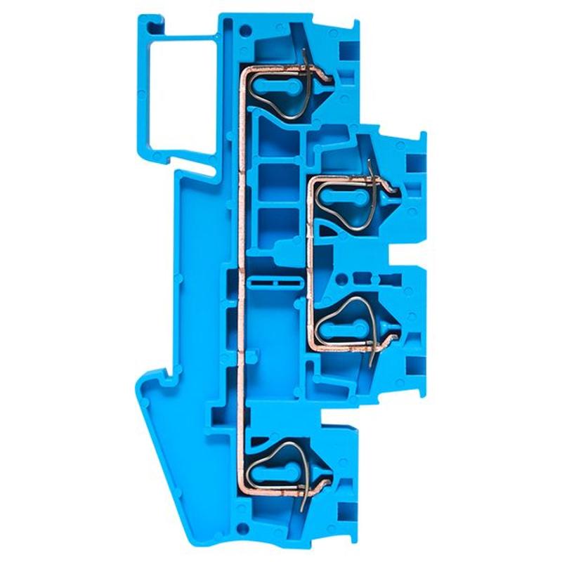 Колодка клеммная пружинная двойная JXB-ST-4 32А синяя EKF | plc-jxb-st-4-4-2-blue | EKF — миниатюра 13