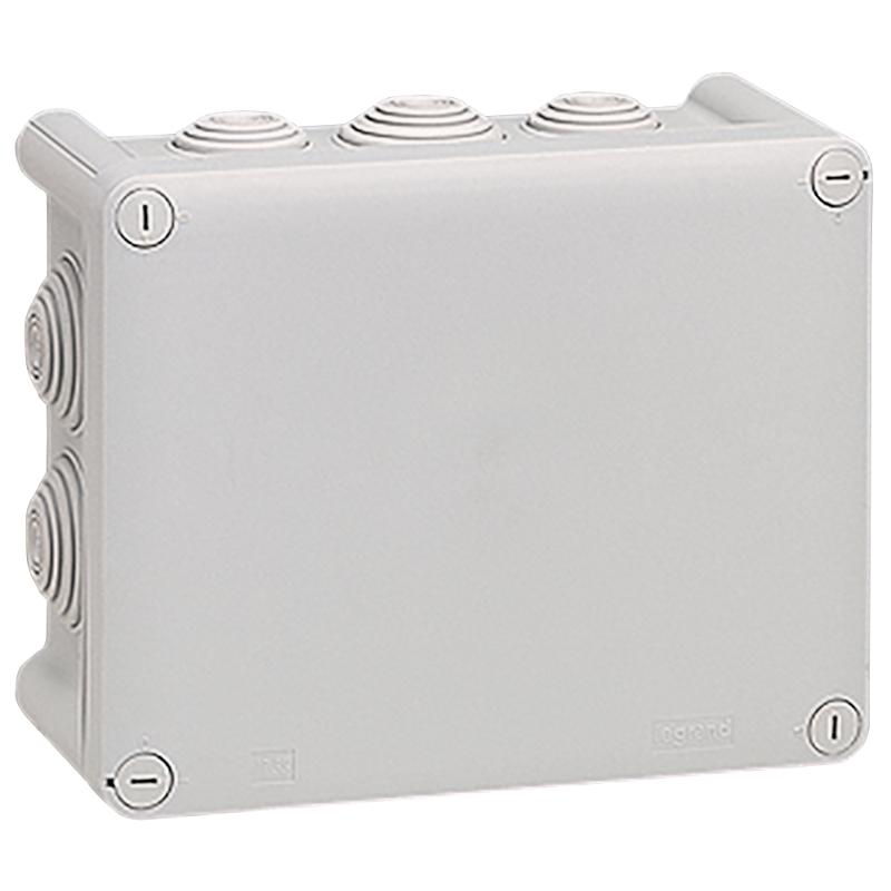 Коробка прямоугольная - 180x140x86 - Программа Plexo - IP 55 - IK 07 - серый - 10 кабельных вводов - 750 °C | 092052 | Legrand — Legrand
