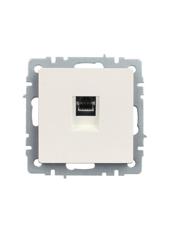 BRITE Розетка компьютерная RJ45 кат.5E РК10-БрЖ жемчужный  | BR-K10-1-K36 | IEK — миниатюра 2