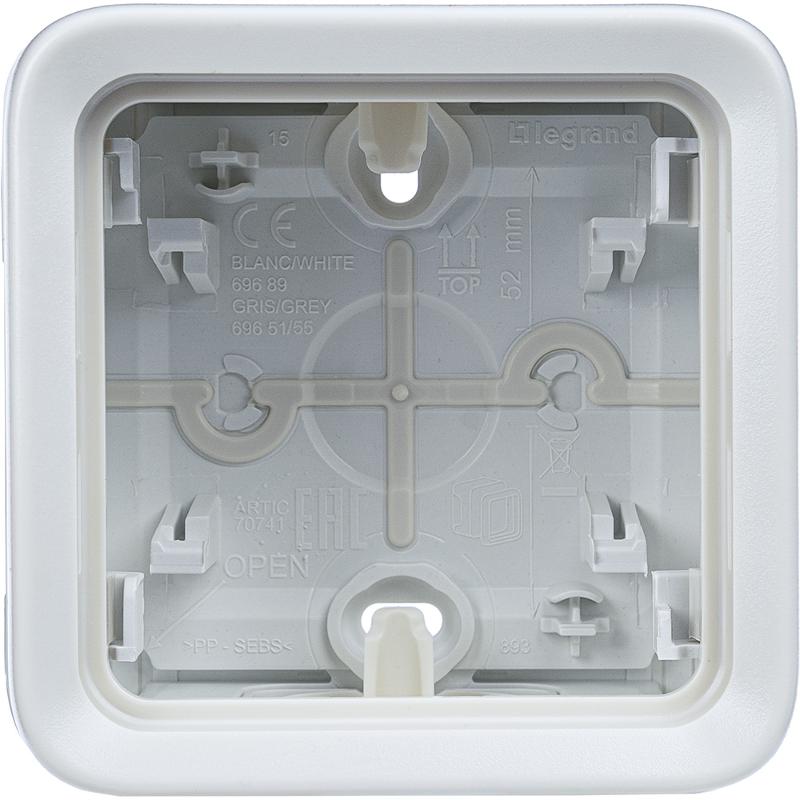 Plexo Белый Коробка 1-ая для наружного монтажа IP55 — миниатюра 5