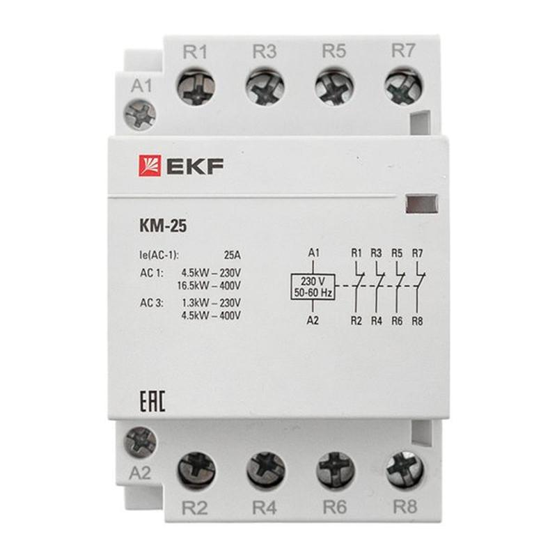 Контактор модульный КМ 25А 4NC (3 мод.) PROxima| km-3-25-04 | EKF — миниатюра 15