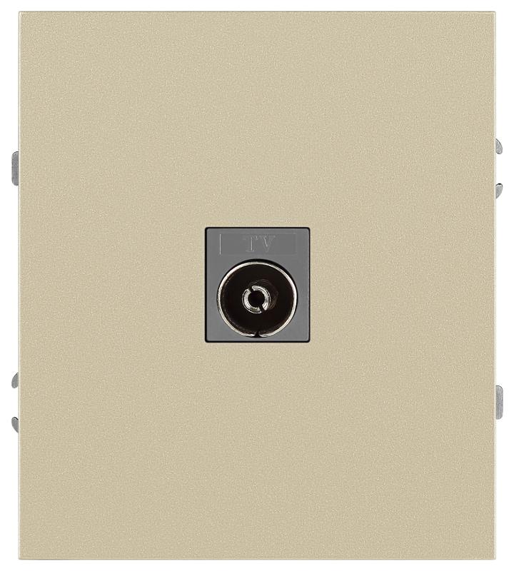 Розетка Arktik 16-3101-04 TV одиночная шампань | Б0070467 | ЭРА — ЭРА (Энергия света)