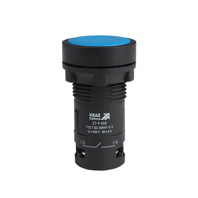 Кнопка OptiSignal Compact D22 C7-P-610 синяя 1НО XB7NA61 | 362035 | КЭАЗ — КЭАЗ (Курский электроаппаратный завод)