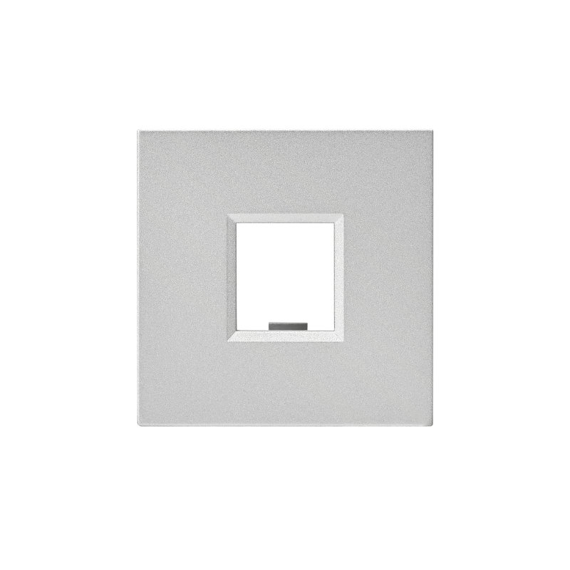 Altira Алюминий Плата лицевая W45 2 модуля (45х45) 1xKeystone | RIN-144-AL | SE — Systeme Electric