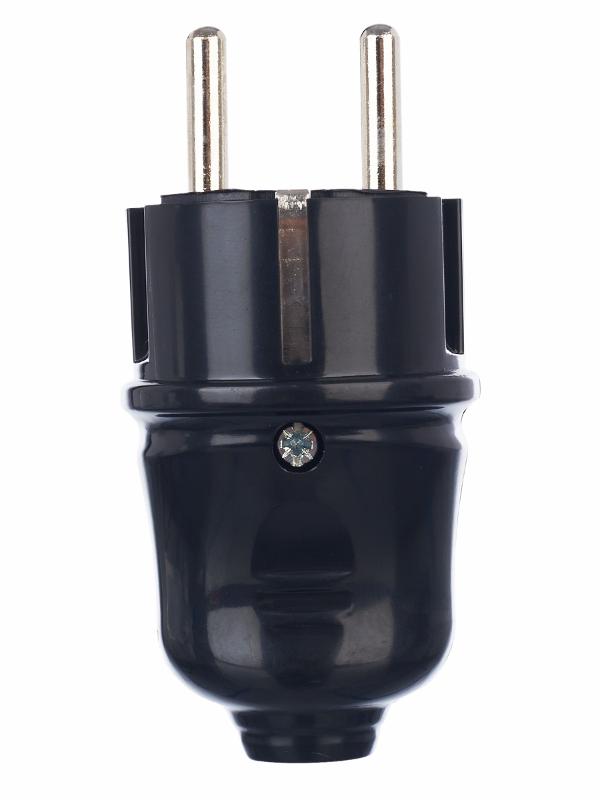 Вилка разборная прямая с з/к 16А черная ВПп10-02-Ст | EVP10-16-01-K02 | IEK — миниатюра 4