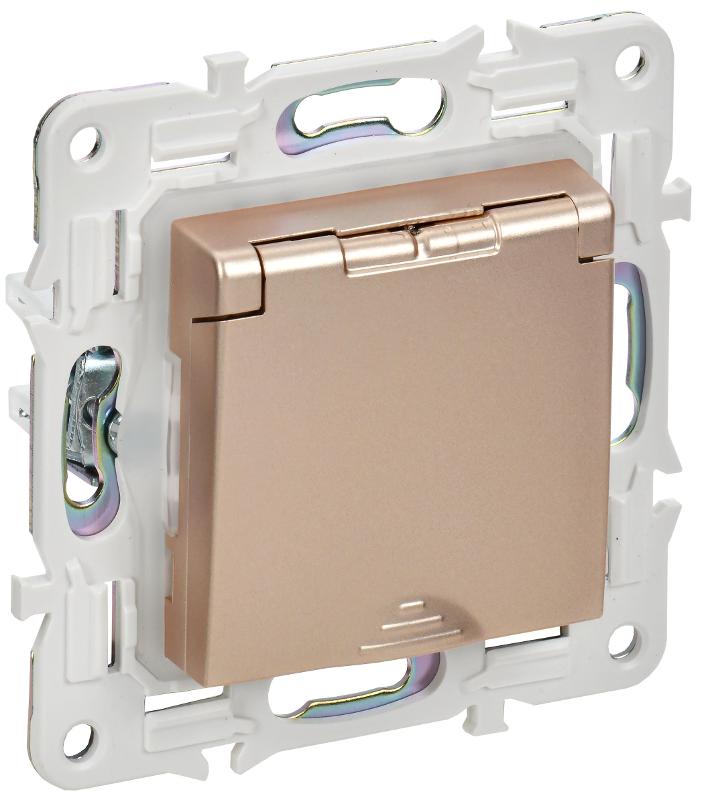 SKANDY Розетка з/к/ш кр. 16А IP44 SK-R11Sa песочный | SK-R16-16-44-K98 | IEK — IEK (ИЭК)