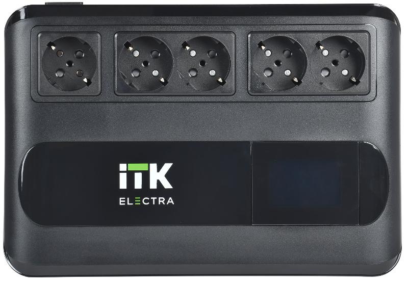 ITK ELECTRA LT5 ИБП 600ВА/360Вт LCD с АКБ 1х7AH | ELT5-600VA-1-001 | ITK — миниатюра 2