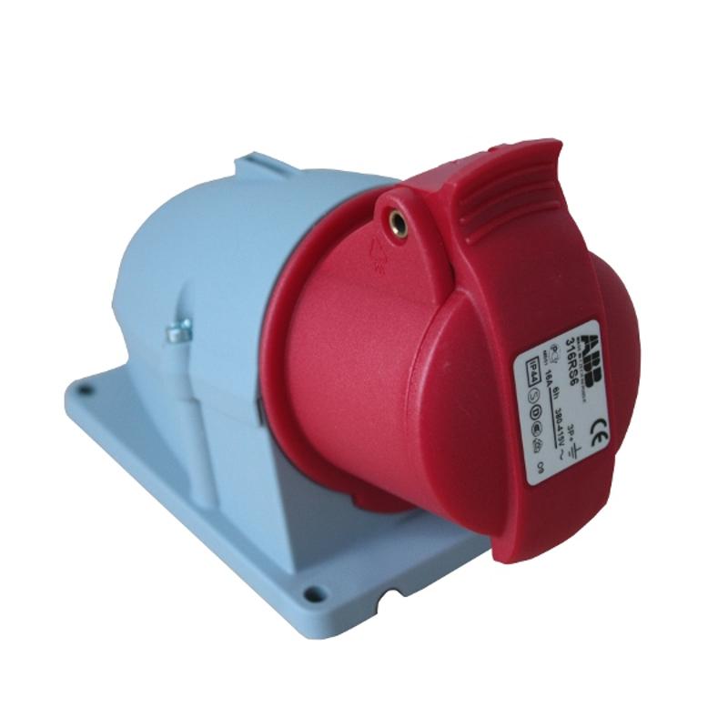 Розетка для монтажа на ПОВЕРХНОСТЬ 16A. 3P+E. IP44 316 RS6 | 2CMA193106R1000 | ABB — миниатюра 2