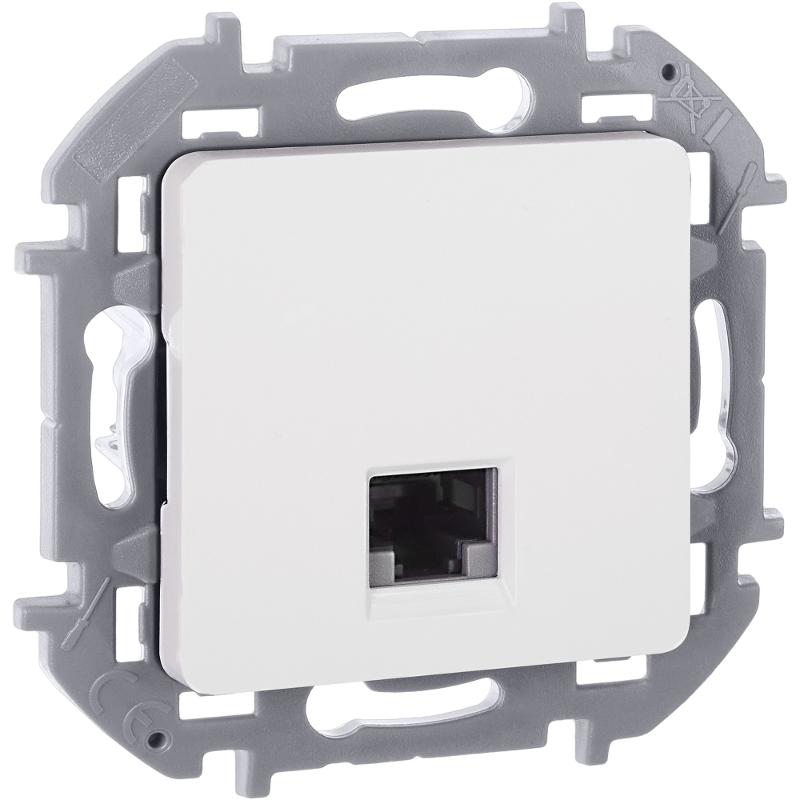 Розетка компьютерная RJ45 категория 6 UTP - Legrand Inspiria - белый — миниатюра 7