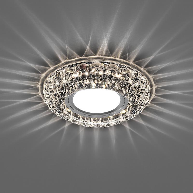Светильник встраиваемый с LED подсветкой CD987 потолочный MR16 G5.3 прозрачный | 32664 | Feron — миниатюра 2