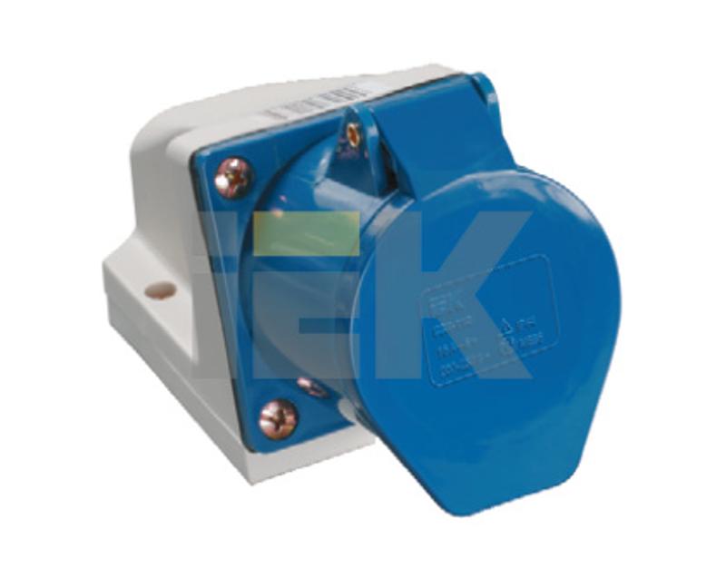 Розетка 113 стационарная 2Р+РЕ 16А 220В IP44 | PSR11-016-3 | IEK — миниатюра 2