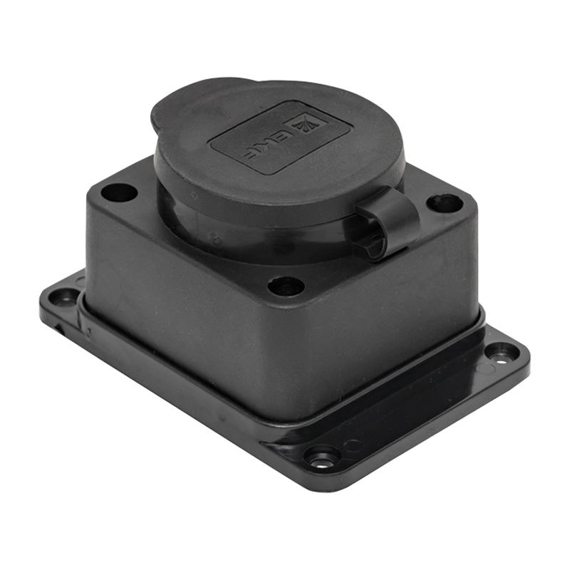 Розетка настенная с защитной крышкой каучуковая 230В 2P+PE 16A IP44 EKF PROxima | RPS-014-16-230-44 | EKF — миниатюра 8