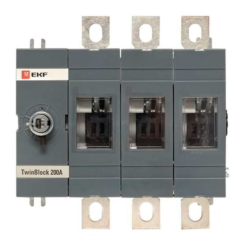 Рубильник 200A 3P без рукоятки управления TwinBlock | tb-s-200-3p | EKF — миниатюра 7