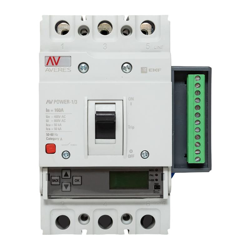 Выключатель автоматический AV POWER-1/3 160А 50kA ETU6.2 | mccb-13-160-6.2-av | EKF — миниатюра 4