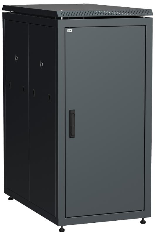 Шкаф сетевой 19" LINEA N 24U 600х1000 мм металлические двери черный | LN05-24U61-MM | ITK — ITK